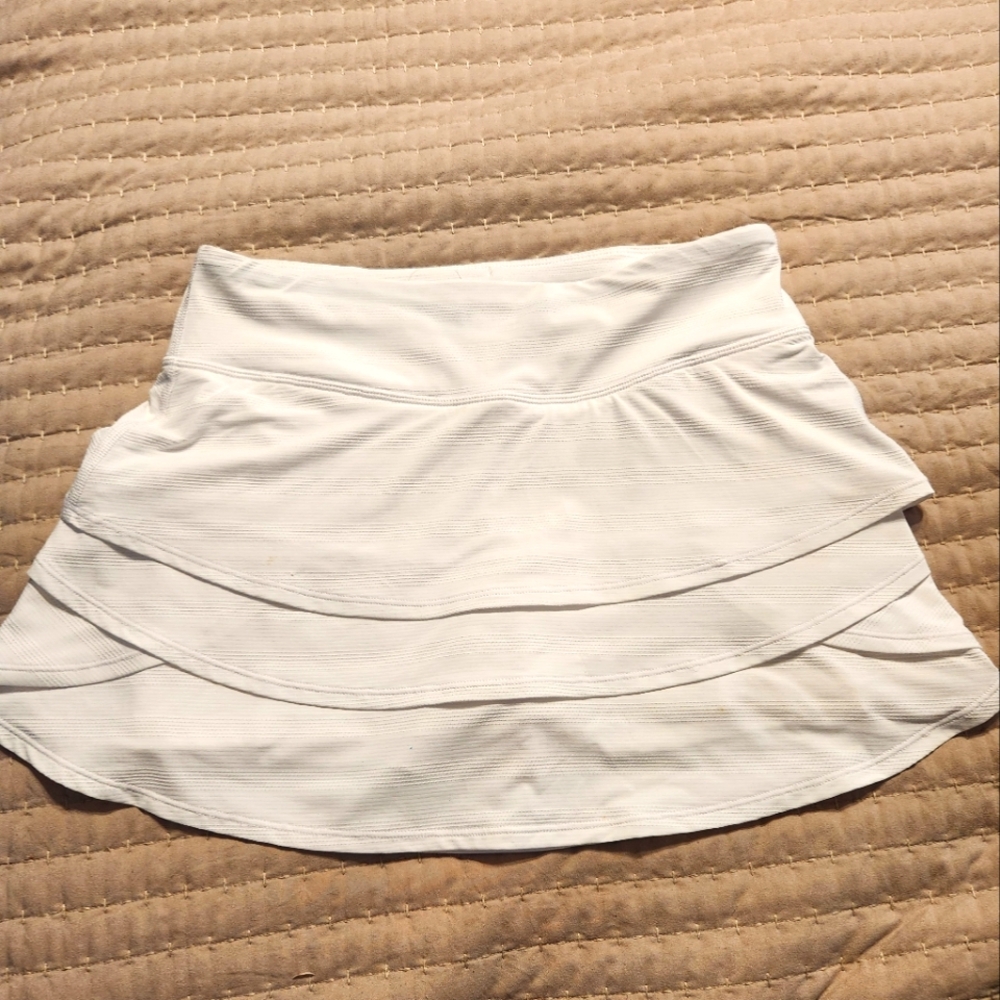 Athleta Girl White Swing Skirt
